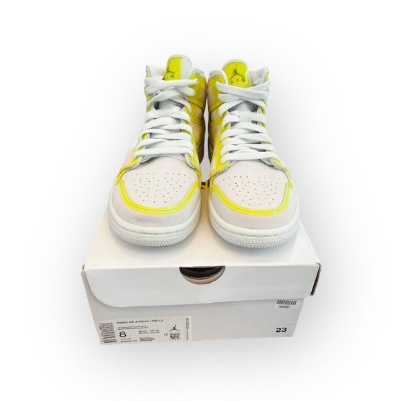 Air Jordan 1 Mid LX 'Off White Opti Yellow' NEW - Picture 3 of 4